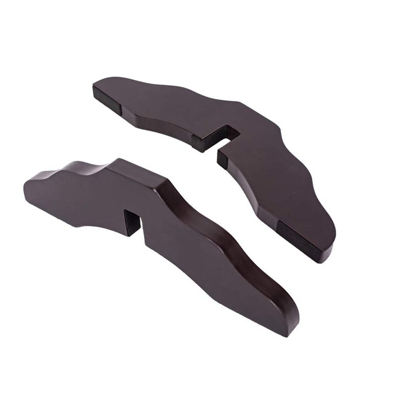 unipaws Support Feet for Wooden Pet Gate, Freestanding Dog Gate, Set of 2, Design for 0.71 inches Thickness Panel, Espresso - Image 1
